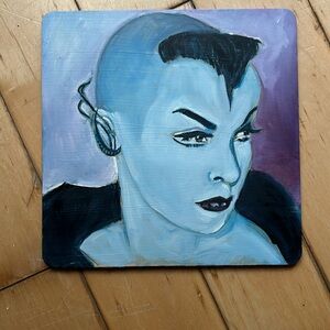 Original Vampira oil painting